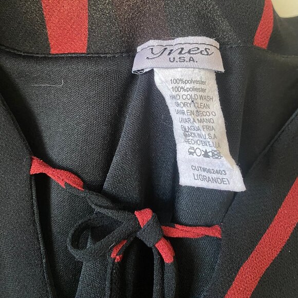 Women's Black and Red Dress - Picture 4 of 4